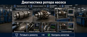Диагностика ротора насоса