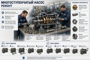 Ремонт многоступенчатых насосов